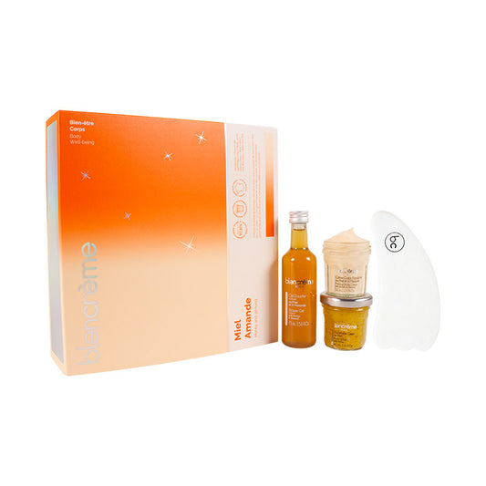 Set regalo Gua Sha Miele e Mandorle - Collezione Sogno