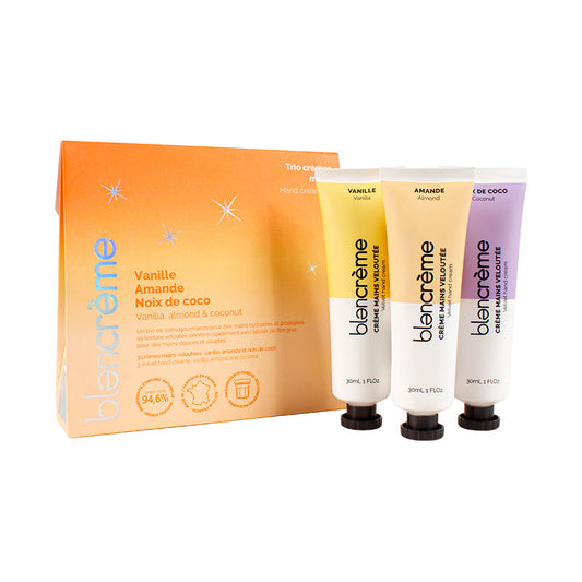 Trio crèmes mains Gourmandes – Collection rêves