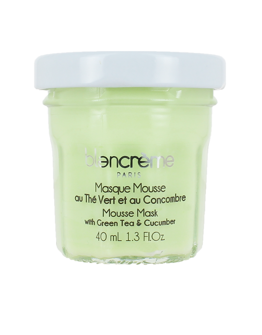 Masque visage mousse Thé vert & Concombre